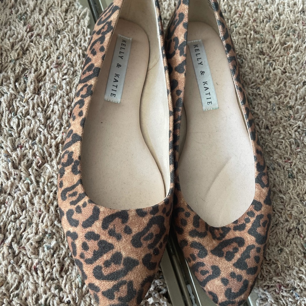 Cheetah print flats